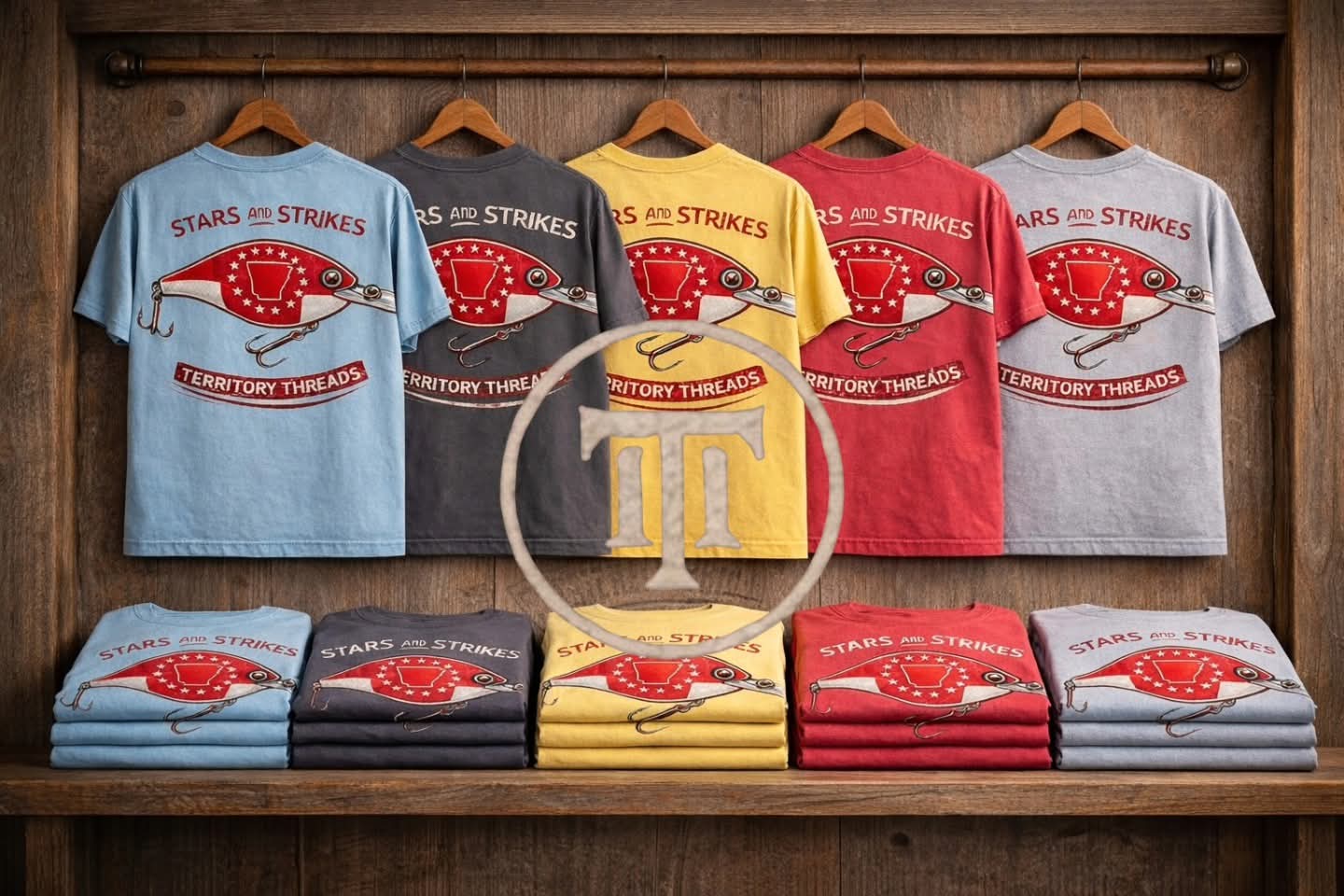 Stars and Strikes Fishing Bait T-Shirt