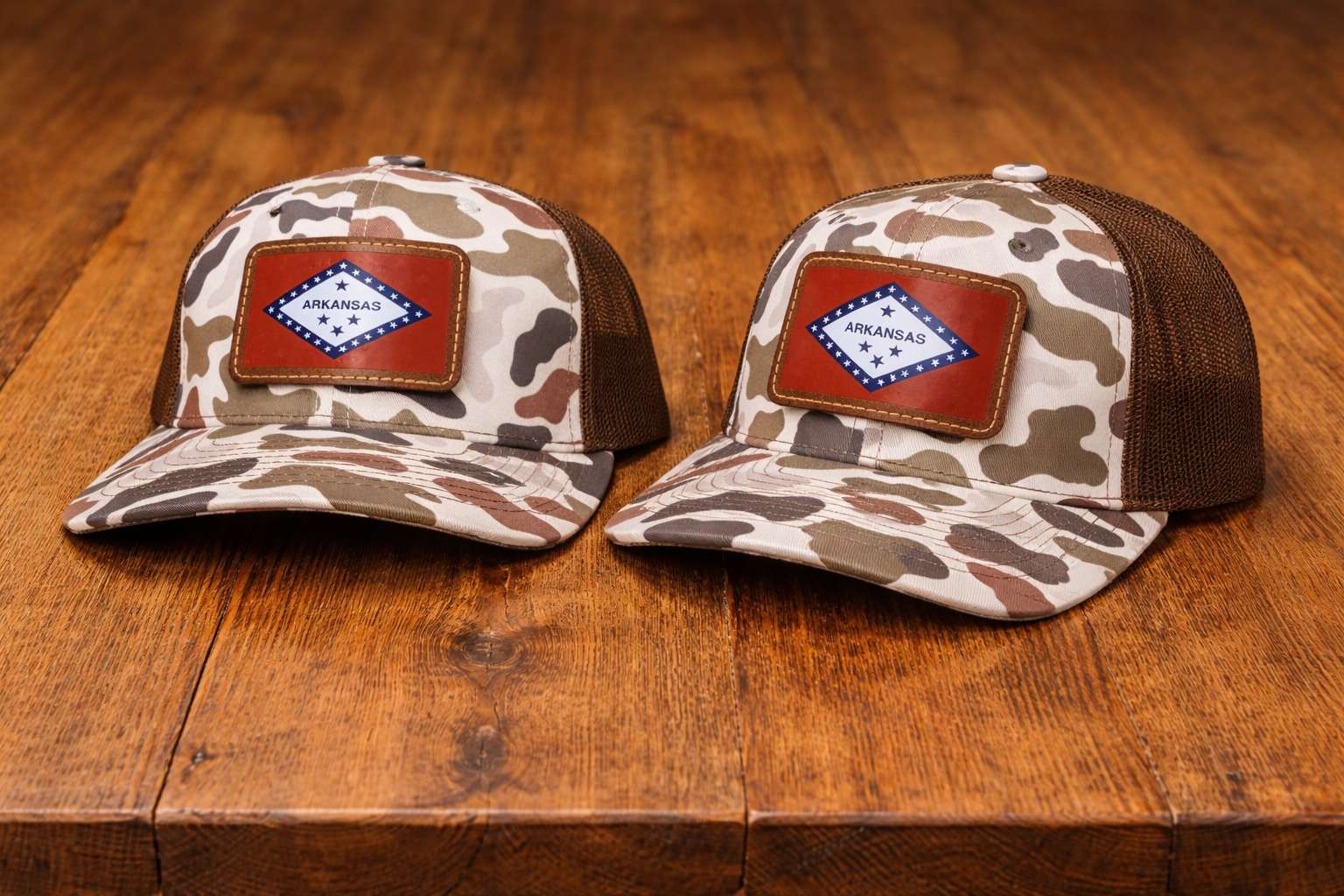 Duck Camo Arkansas Flag Hat